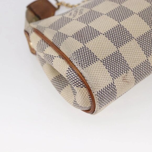 LOUIS VUITTON Damier Azur Eva Shoulder Bag 2way N55214 LV Auth 149303 - Picture 4 of 16